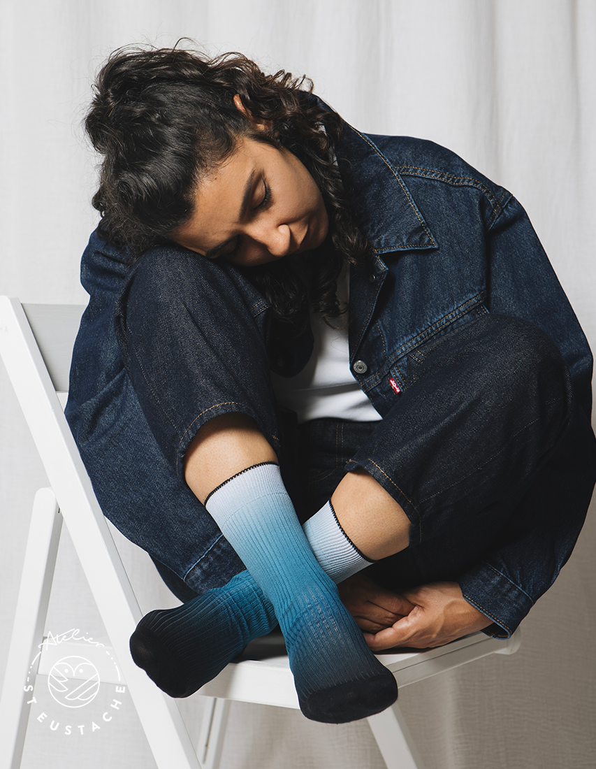 No. 6 • blue & blue