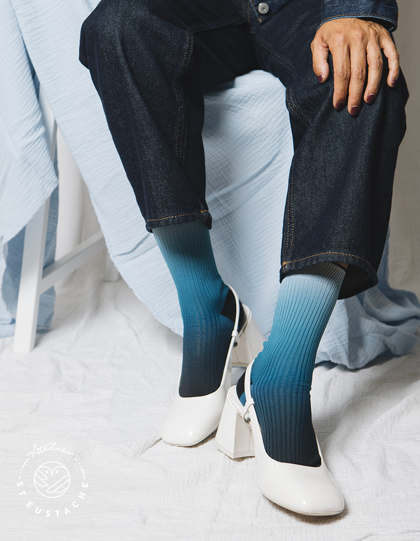 No. 6 • blue & blue